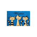 Miniatyrbillede 2 af 2: GENERISK Dørmåtte - Cats Model - Kokosfiber - 60x40cm - Rektangulær Blandade färger
