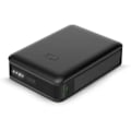 Miniatyrbild 1 av 2: Powerbank Ksix Mini Lithium Polymer 10 000 mAh 10 W USB-A till USB-C-kabel medföljer Simultan Charging Black (Nano, 10 000 mAh) Svart