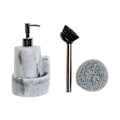 Miniatyrbillede 2 af 4: Sæbedispenser i rustfrit stål og harpiks DKD Home Decor Vit
