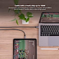 Pikkukuva 4 / 4: Nanocable NANOCABLE USB 3.1 USB-C-M-USB-C-M Gen2 10Gbps 5A Harmaamusta 1m