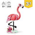 Miniatyrbild 2 av 5: LEGO Creator 31170 3-i-1 Vilda djur: Flamingo - Leksak för flickor från 8 år Rosa, gul, svart