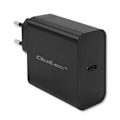 Miniatyrbillede 1 af 3: Oplader - Qoltec netadapter - 52379 - Ultra hurtig PD-oplader 1xUSB-C 65W 5-20V 3-3,25A Sort