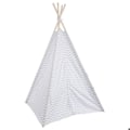 Miniatyrbillede 4 af 5: Tipi til børn - ATMOSPHERA - Grå - Polyester og poppel - Hvidt og gråt zigzag print Grå