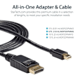 Pikkukuva 4 / 6: 2 m: n Mini DisplayPort – DisplayPort 1.2 -kaapeli - Mini DP – DP 4K -kaapeli - M / M - MDP2DPMM2M