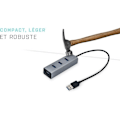 Pikkukuva 4 / 4: i-tec - USB 3.0 -metallinen 4-porttinen USB-keskitin