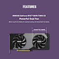 Miniatyrbild 3 av 3: Grafikkort - Inno3D - GeForce RTX 5070 - 12 GB GDDR7 - DLSS 4 - PCI-Express x16