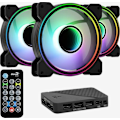 Pikkukuva 2 / 4: ARGB-tuulettimien paketti - AEROCOOL - Mirage 12 Pro - 120mm - 1300 RPM - 17,8 dBA