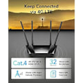 Pikkukuva 2 / 2: 4G LTE-reititin - CUDY - LT400 - 300 Mbps - 4 Ulkoantenne - VPN-asiakas PPTP/L2TP