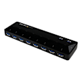Miniatyrbild 2 av 3: StarTech.com 10-portars USB 3.0-hubb med laddnings- och synkroniseringsportar - 2x 1,5A (ST103008U2C)