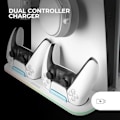 Miniatyrbillede 2 af 2: PS5 Support - MARSGAMING - MPS5-B2 - Dual Controller Oplader - Silent Fan - RGB Lighting Vit