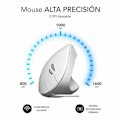 Miniatyrbillede 4 af 6: Subblim Optisk Ergonomisk Mus SUBMO-EDGVU02 Hvid (1 enhed)