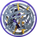 Miniatyrbillede 2 af 4: Perplexus Epic 3D Labyrinth - SPIN MASTER - Lilla - Til børn fra 10 år og derover - 125 forhindringer Flerfärgad