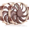 Miniatyrbillede 1 af 2: Ventilator - NOCTUA - NF-A14x25r G2 PWM Sx2-PP - Push-Pull Kit - 140 mm - Brun