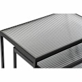 Miniatyrbillede 2 af 4: Redeborde af sort metal i glas (58 x 36,5 x 53,5 cm) - 3 stk.
