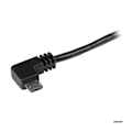 Pikkukuva 2 / 3: STARTECH.COM USB A - Micro B -kaapeli suorakulmaliitännöillä - Micro USB -johto - M/M - 1 m - Musta