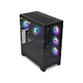 Miniatyrbillede 3 af 6: NOX Hummer GLOCK ARGB Semitorre ATX Tempereret Glas USB-C Sort