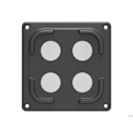Miniatyrbild 3 av 3: Magnetstöd 100mm - COMPULOCKS - Svart - VHBMM01 - Hållbar - Enkel att installera flerfärgad