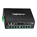 Miniatyrbild 1 av 3: Ethernet-switch - TRENDNET - TI-PG102 - 10 portar - Modulerbar - POE+