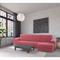 Miniatyrbild 3 av 4: Sofaskins Sofföverdrag - Lätt Fuchsia sofföverdrag | Kort vänsterarmssofföverdrag 210 - 340 cm