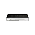 Pikkukuva 1 / 3: Kytkin - D-Link - DGS-1210-10P/E - 8-porttinen PoE RJ-45 - 2-porttinen SFP - Gigabit Ethernet