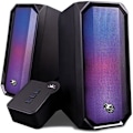 Pikkukuva 2 / 2: CoolBox DeepGaming R205 - PC Gaming 2.0 -kaiuttimet, 6 W RMS, 6 RGB-valaistustilaa, 3,5 mm:n jakkitulo ja Bluetooth 5.0. RGB