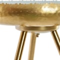 Miniatyrbillede 3 af 3: Sidebord - Blålakeret metal - 43 x 43 x 61 cm