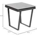 Miniatyrbillede 2 af 2: Sidebord - Home ESPRIT - Metalgrå - 51 x 51 x 53 cm - Flerfarvet - Lille komplementært møbel mångfärgad