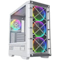 Miniatyrbillede 1 af 2: PC-gamingetui - NFORTEC - DRACO X - 4x 120 mm PWM ARGB - ARGB-controller - Hærdet glas