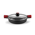 Miniatyrbillede 3 af 3: BRA Premiere Støbt Aluminiumsgryde - Non-Stick Coating - 32 cm
