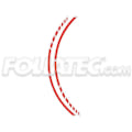 Miniatyrbillede 1 af 4: RACING STRIP CLIP NEON RED 14 STRIPS A '7 MM X 41 CM INKLUSIVE AFSTAND