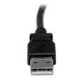 Pikkukuva 4 / 4: USB 2.0 - STARTECH - Tyyppi A Tyyppi B - 2 m - Vasemmalle kulma - Musta