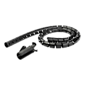 Miniatyrbillede 1 af 6: Spiral kabelsleeve - StarTech - 1,5 m - Sort - PVC - Diameter 25 mm