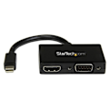 Miniatyrbillede 1 af 4: STARTECH.COM Rejse Audio / Video Adapter - 2-i-1 Mini DisplayPort til HDMI eller VGA Converter