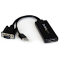 Pikkukuva 1 / 5: STARTECH.COM VGA-HDMI-sovitin, jossa ääni ja virta USB-liitännän kautta - VGA-HDMI-muunnin - 1080p