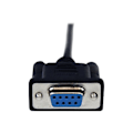 Pikkukuva 3 / 4: Serial RS232 DB9 Crossover Null Modeemi Kaapeli - STARTECH - 1 m - Musta