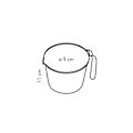 Pikkukuva 2 / 2: Tescoma 630406, 0,5 l, ml, unssi, läpikuultava, 90 mm, 90 mm, 110 mm