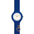 Miniatyrbillede 1 af 3: Montre - Hip Hop - Dansant Dans La Lumière - Silikonarmbånd - Vandtæt 5 ATM - 32 mm Blå