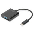 Miniatyrbillede 1 af 4: Digitus DA-70853, 0,15 m, USB C, VGA (D-Sub), Han, Hun, Ret kæde