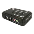 Pikkukuva 3 / 4: StarTech.com 2-porttinen USB VGA KVM -kytkinsarja, ääni ja kaapelit - Näppäimistö-hiiri -näyttökytkin - musta (SV211KUSB)