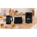 Miniatyrbillede 3 af 6: Bosch Grill-toastmaskine 2 skiver 950w sort - TAT3M123 Matte svart