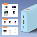 Pikkukuva 6 / 6: USB-ulkoakku, Type-C, Micro-USB, 20 W, 20 000 mAh - Baseus Airpow (P10022804313-00) - Galaksinsininen