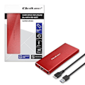 Miniatyrbillede 4 af 4: Ekstern SSD-harddisk Qoltec - 51831 - M.2 SATA NGFF SSD-disk kabinet USB 3.0 Super hastighed 5 Gb/s 2 To Rød