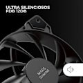 Miniatyrbillede 3 af 3: Sæt 2 120 mm blæsere - MARS GAMING - MF-PROX2 - Ultra-Silent - Anti-Vibration System