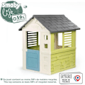 Miniatyrbillede 4 af 6: Smoby Life - Skøn Hjem - Moderne Design - Port i, Vinduer med Persienner - Genbrugsmateriale - Fra 2 år Vitt, grönt och blått