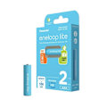 Miniatyrbild 1 av 3: Panasonic eneloop lite HR03 Uppladdningsbart batteri LR3 (AAA) NiMH 550 mAh 1,2 V 2 st.