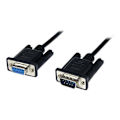 Pikkukuva 2 / 4: Serial RS232 DB9 Crossover Null Modeemi Kaapeli - STARTECH - 1 m - Musta