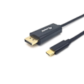 Pikkukuva 2 / 4: EQUIP 133426 VIDEOKAAPELI JA SOVITIN 1 M USB TYYPPI-C NÄYTTÖPORTTI HARMAA
