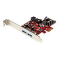 Pikkukuva 2 / 3: 4-porttinen USB 3.0 PCI Express -ohjainkortti - STARTECH - 2 ulkoista 2 sisäistä