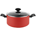 Miniatyrbild 1 av 4: Kastrull Induktion 20cm Smidd aluminium, PFOA-fri non-stick, Glaslock FAGOR Maxima Red 01182 Röd