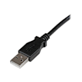 Pikkukuva 3 / 4: USB 2.0 Type A - USB Type B Vasen kulmassa oleva uros/uroskaapeli - STARTECH.COM - 1 m - Musta